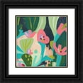 thumbnail image 1 of Vess, June Erica 15x15 Black Ornate Wood Framed with Double Matting Museum Art Print Titled - Tropical Celebration III, 1 of 4