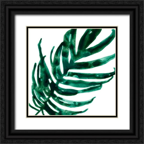 Vess, June Erica 15x15 Black Ornate Wood Framed with Double Matting Museum Art Print Titled - Tropical Jewel VI
