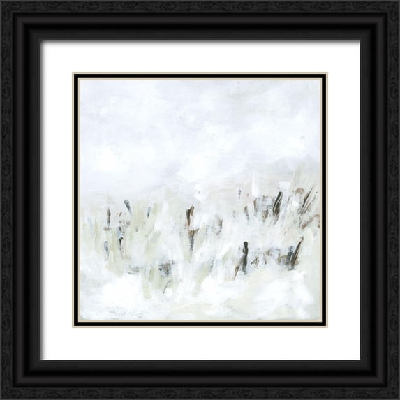 Vess, June Erica 15x15 Black Ornate Wood Framed with Double Matting Museum Art Print Titled - Tundra Grassland I