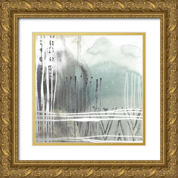 Vess, June Erica 15x15 Gold Ornate Wood Framed with Double Matting Museum Art Print Titled - Blue Ridge I