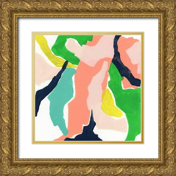 Vess, June Erica 15x15 Gold Ornate Wood Framed with Double Matting Museum Art Print Titled - Color Current V