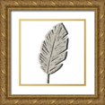 thumbnail image 1 of Vess, June Erica 15x15 Gold Ornate Wood Framed with Double Matting Museum Art Print Titled - Cut Paper Palms V, 1 of 4