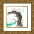 thumbnail image 1 of Vess, June Erica 15x15 Gold Ornate Wood Framed with Double Matting Museum Art Print Titled - Direction Flow IV, 1 of 4