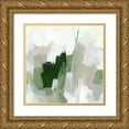 thumbnail image 1 of Vess, June Erica 15x15 Gold Ornate Wood Framed with Double Matting Museum Art Print Titled - Emerald Fragment I, 1 of 4