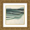 thumbnail image 1 of Vess, June Erica 15x15 Gold Ornate Wood Framed with Double Matting Museum Art Print Titled - Green Mesa II, 1 of 4