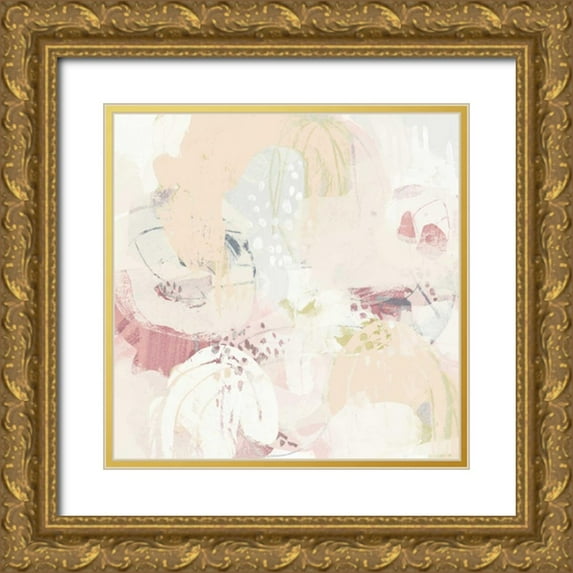 Vess, June Erica 15x15 Gold Ornate Wood Framed with Double Matting Museum Art Print Titled - Hanami I