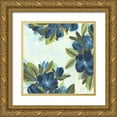 thumbnail image 1 of Vess, June Erica 15x15 Gold Ornate Wood Framed with Double Matting Museum Art Print Titled - Lush Indigo Blooms II, 1 of 4
