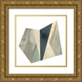 thumbnail image 1 of Vess, June Erica 15x15 Gold Ornate Wood Framed with Double Matting Museum Art Print Titled - Marble Origami III, 1 of 4