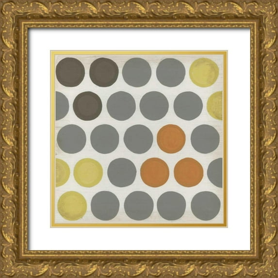 Vess, June Erica 15x15 Gold Ornate Wood Framed with Double Matting Museum Art Print Titled - Marquee Lights IV