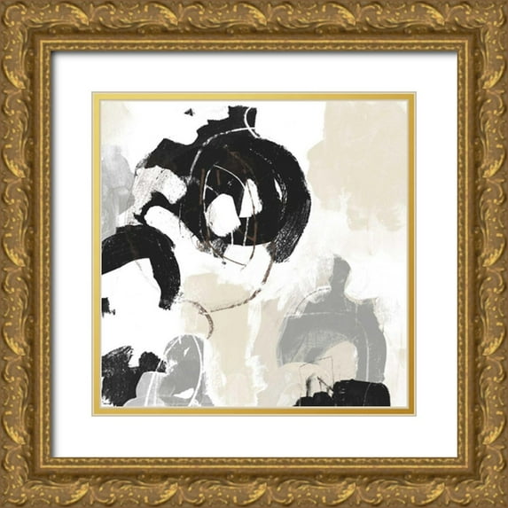 Vess, June Erica 15x15 Gold Ornate Wood Framed with Double Matting Museum Art Print Titled - Missive III