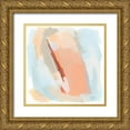 thumbnail image 1 of Vess, June Erica 15x15 Gold Ornate Wood Framed with Double Matting Museum Art Print Titled - Pastel Swipe I, 1 of 4