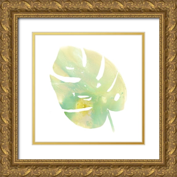 Vess, June Erica 15x15 Gold Ornate Wood Framed with Double Matting Museum Art Print Titled - Prisma Tropical I