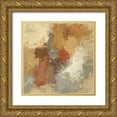 thumbnail image 1 of Vess, June Erica 15x15 Gold Ornate Wood Framed with Double Matting Museum Art Print Titled - Saffron Fresco II, 1 of 4
