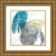thumbnail image 1 of Vess, June Erica 15x15 Gold Ornate Wood Framed with Double Matting Museum Art Print Titled - Stone Sweep II, 1 of 4
