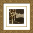 thumbnail image 1 of Vess, June Erica 15x15 Gold Ornate Wood Framed with Double Matting Museum Art Print Titled - Sylvan Spirals III, 1 of 4