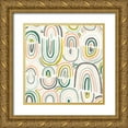 thumbnail image 1 of Vess, June Erica 15x15 Gold Ornate Wood Framed with Double Matting Museum Art Print Titled - Tropic Tribal II, 1 of 4