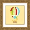 thumbnail image 1 of Vess, June Erica 15x15 Gold Ornate Wood Framed with Double Matting Museum Art Print Titled - Up, Up and Away II, 1 of 4