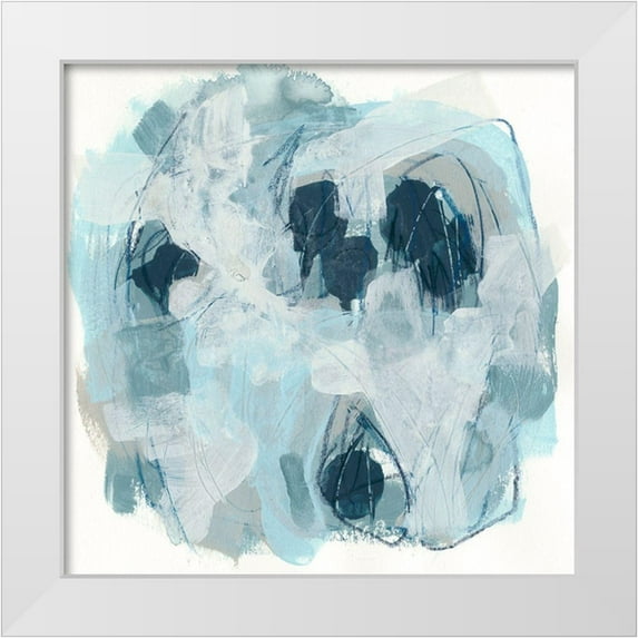 Vess, June Erica 15x15 White Modern Wood Framed Museum Art Print Titled - Blue Storm I