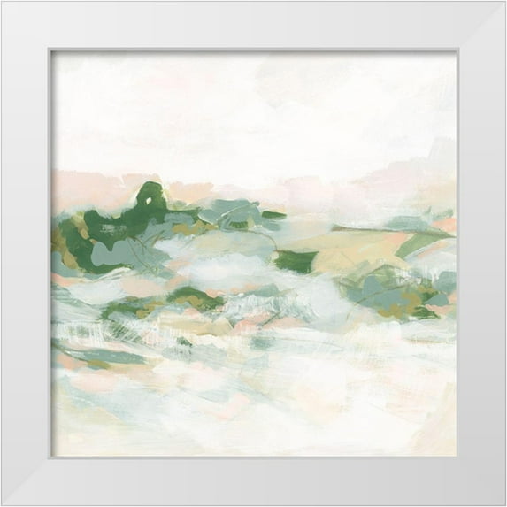 Vess, June Erica 15x15 White Modern Wood Framed Museum Art Print Titled - Blush Valley I