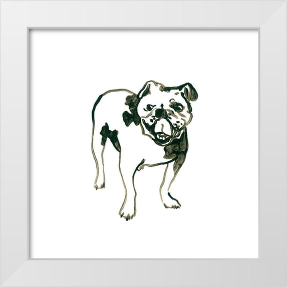 Vess, June Erica 15x15 White Modern Wood Framed Museum Art Print Titled - Canine Cameo VIII
