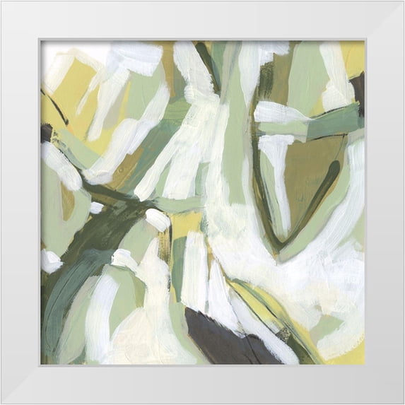 Vess, June Erica 15x15 White Modern Wood Framed Museum Art Print Titled - Electric Lichen IV
