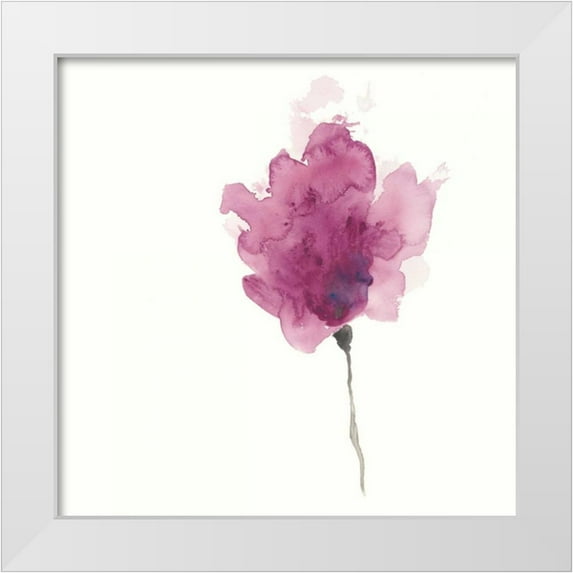 Vess, June Erica 15x15 White Modern Wood Framed Museum Art Print Titled - Expressive Blooms I