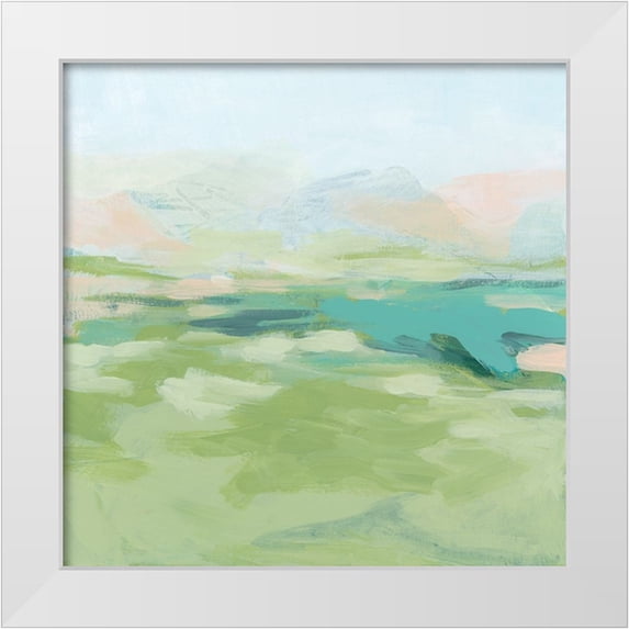 Vess, June Erica 15x15 White Modern Wood Framed Museum Art Print Titled - Field Fresco II