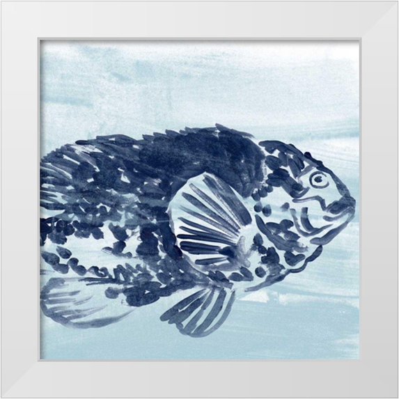 Vess, June Erica 15x15 White Modern Wood Framed Museum Art Print Titled - Ocean Study VII