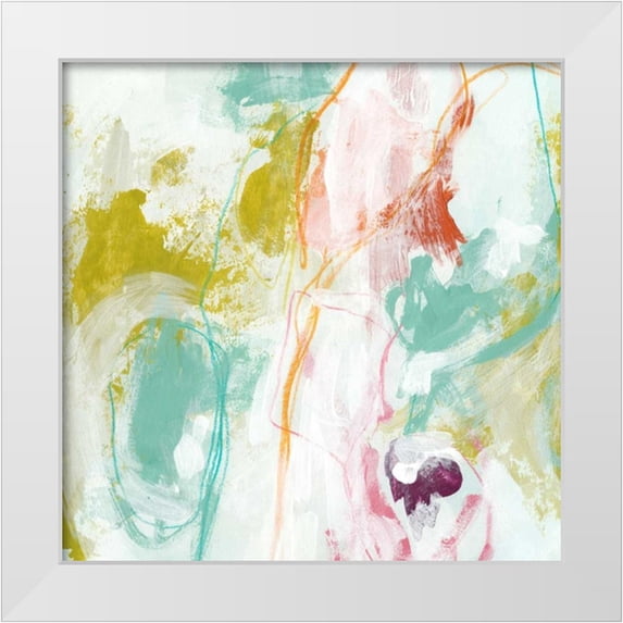 Vess, June Erica 15x15 White Modern Wood Framed Museum Art Print Titled - Scattershot I