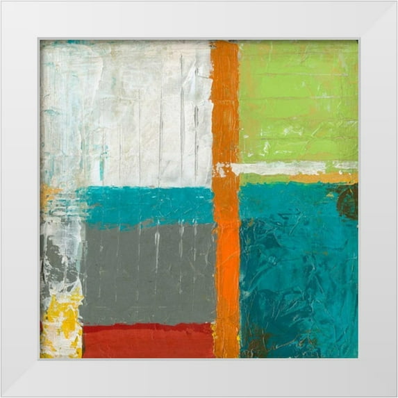 Vess, June Erica 15x15 White Modern Wood Framed Museum Art Print Titled - Urban Impact II
