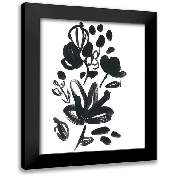 Vess, June Erica 15x17 Black Modern Framed Museum Art Print Titled - Cameo Bloom V