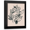 thumbnail image 1 of Vess, June Erica 15x18 Black Modern Framed Museum Art Print Titled - Foliage Figure II, 1 of 5