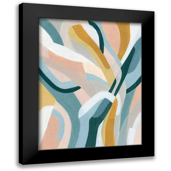 Vess, June Erica 15x18 Black Modern Framed Museum Art Print Titled - Pastel Puzzle I