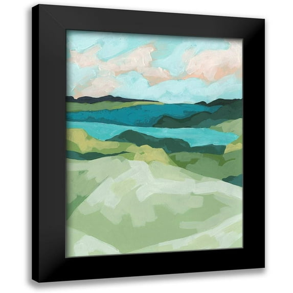 Vess, June Erica 15x18 Black Modern Framed Museum Art Print Titled - River Prism I