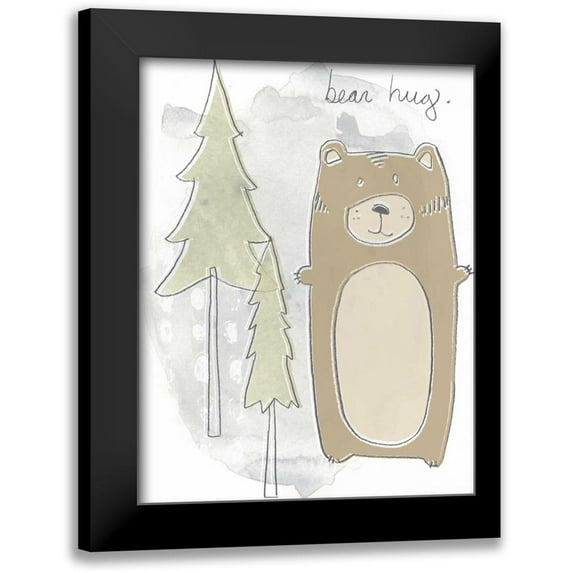 Vess, June Erica 15x18 Black Modern Framed Museum Art Print Titled - Woodland Whimsy II