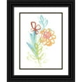 thumbnail image 1 of Vess, June Erica 15x18 Black Ornate Wood Framed with Double Matting Museum Art Print Titled - Flora Moderne I, 1 of 4
