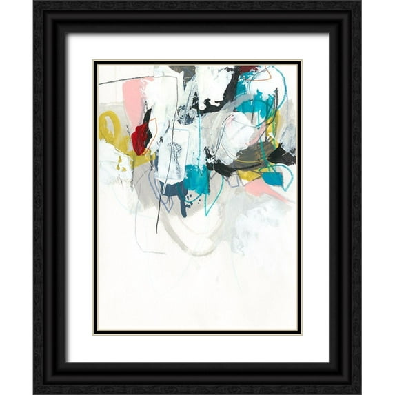 Vess, June Erica 15x18 Black Ornate Wood Framed with Double Matting Museum Art Print Titled - Graffitti Sequence II