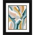thumbnail image 1 of Vess, June Erica 15x18 Black Ornate Wood Framed with Double Matting Museum Art Print Titled - Pastel Puzzle I, 1 of 4