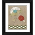 thumbnail image 1 of Vess, June Erica 15x18 Black Ornate Wood Framed with Double Matting Museum Art Print Titled - Petal Patterns VI, 1 of 4