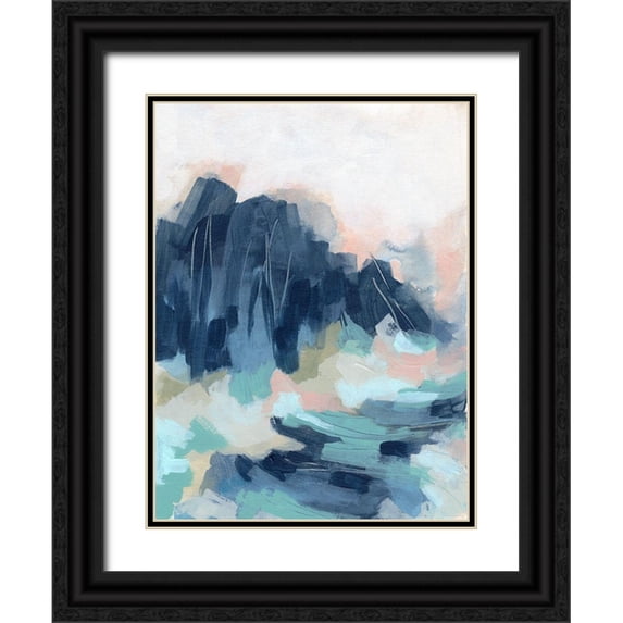Vess, June Erica 15x18 Black Ornate Wood Framed with Double Matting Museum Art Print Titled - Sunset Surf I