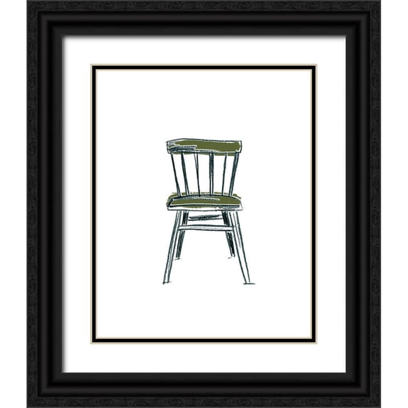 Vess, June Erica 15x18 Black Ornate Wood Framed with Double Matting Museum Art Print Titled - Take a Seat IV