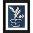 thumbnail image 1 of Vess, June Erica 15x18 Black Ornate Wood Framed with Double Matting Museum Art Print Titled - Vessel on Indigo II, 1 of 4