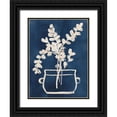 thumbnail image 1 of Vess, June Erica 15x18 Black Ornate Wood Framed with Double Matting Museum Art Print Titled - Vessel on Indigo I, 1 of 4