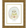 thumbnail image 1 of Vess, June Erica 15x18 Gold Ornate Wood Framed with Double Matting Museum Art Print Titled - Caffeinated Cutie III, 1 of 4
