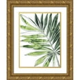 thumbnail image 1 of Vess, June Erica 15x18 Gold Ornate Wood Framed with Double Matting Museum Art Print Titled - Expressive Palm IV, 1 of 4