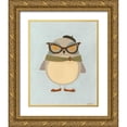 thumbnail image 1 of Vess, June Erica 15x18 Gold Ornate Wood Framed with Double Matting Museum Art Print Titled - Hipster Owl I, 1 of 4