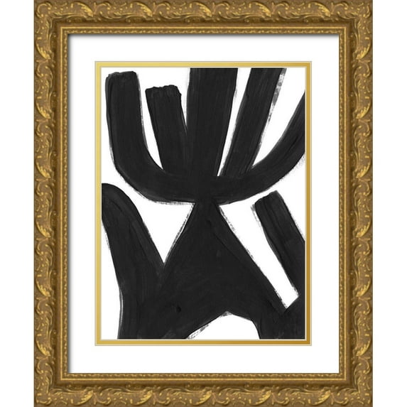Vess, June Erica 15x18 Gold Ornate Wood Framed with Double Matting Museum Art Print Titled - Jungle Satellite V