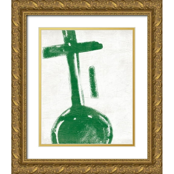 Vess, June Erica 15x18 Gold Ornate Wood Framed with Double Matting Museum Art Print Titled - Kwanzaa Symbols V