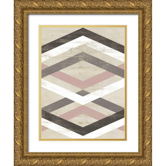 Vess, June Erica 15x18 Gold Ornate Wood Framed with Double Matting Museum Art Print Titled - Midpoint II