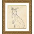 thumbnail image 1 of Vess, June Erica 15x18 Gold Ornate Wood Framed with Double Matting Museum Art Print Titled - Outback Sketch IV, 1 of 4